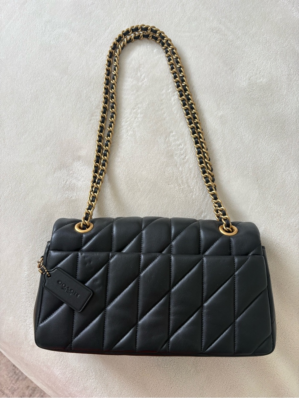 Coach Tabby Shoulder Bag 26 in Black with Gold Hardware - Picture 3 of 4